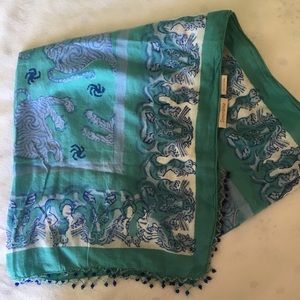 Simrane cotton beaded scarf